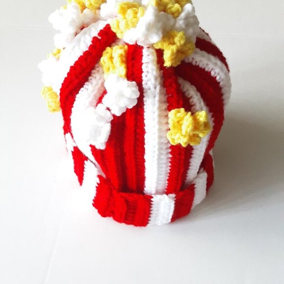 Handmade Crochet Popcorn beanie hat New main image 6